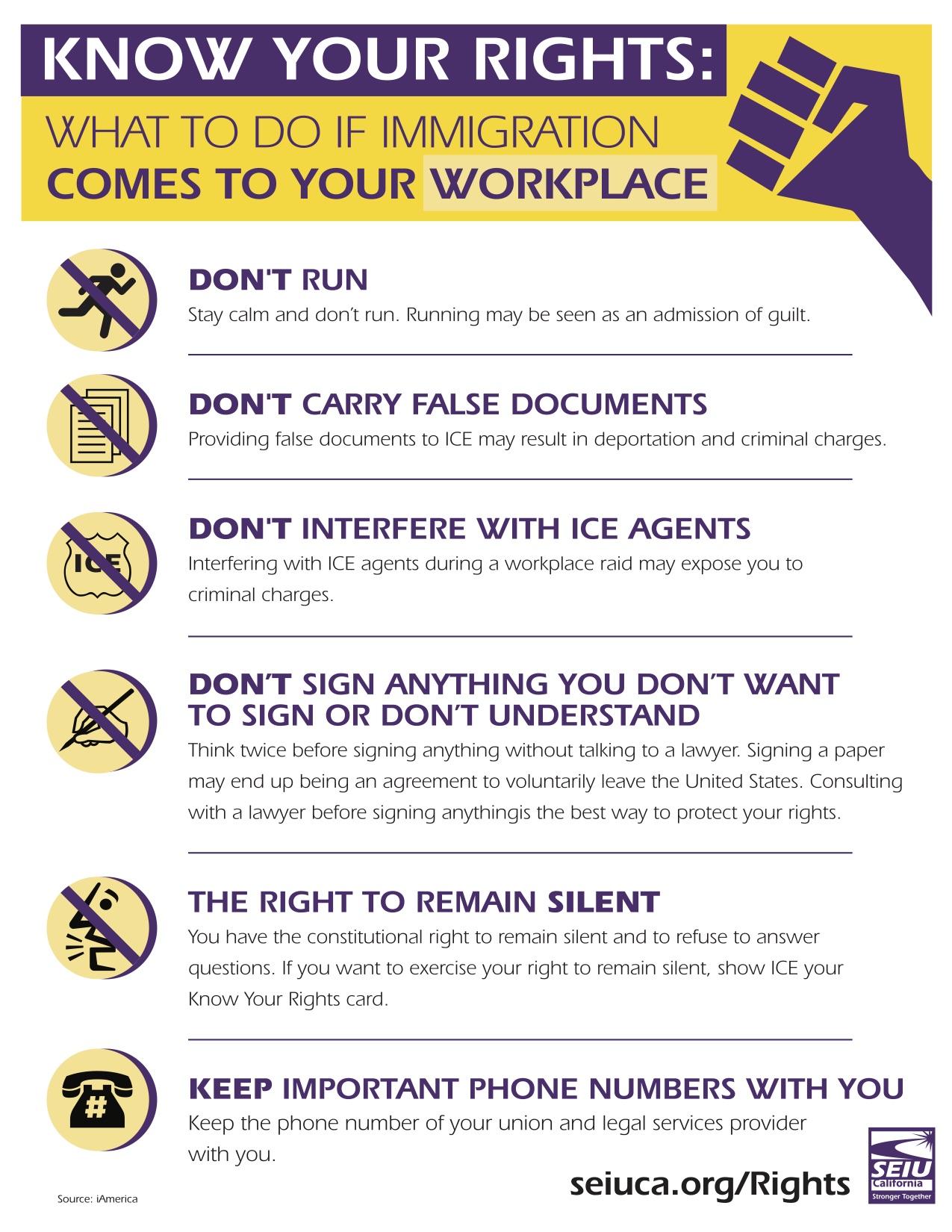 WHAT TO DO IF IMMIGRATION COMES TO YOUR WORKPLACE